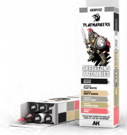 Skeletons and Zombies Set - PLAYMARKERS - AK INTERACTIVE