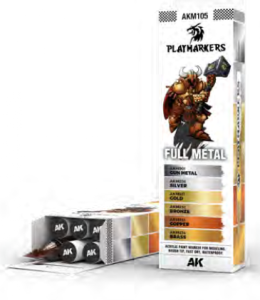 Full Metal Set - PLAYMARKERS - AK INTERACTIVE