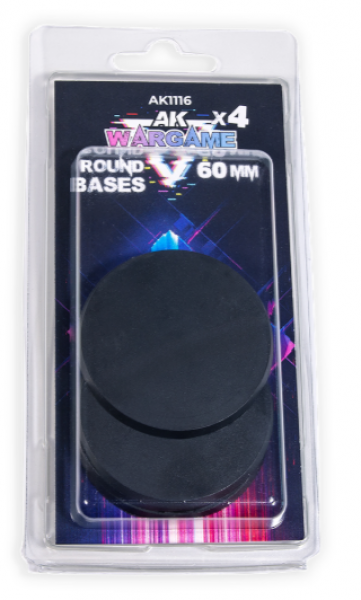 60mm Round Bases - AK INTERACTIVE