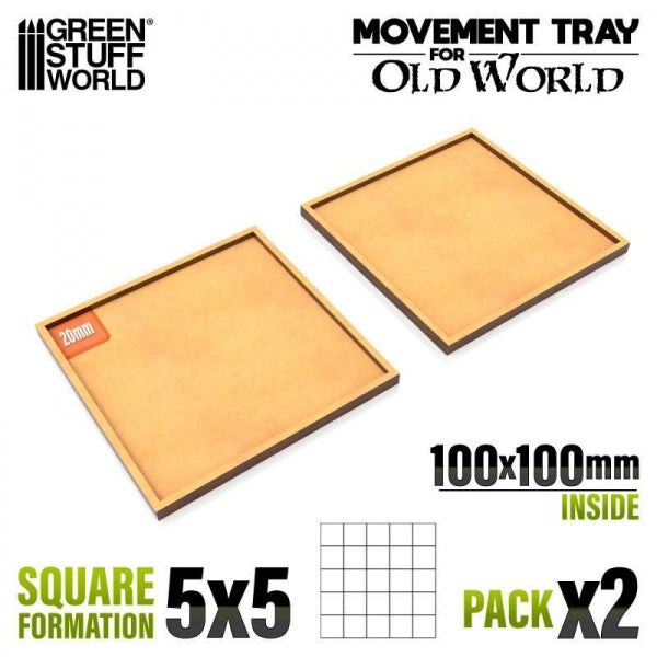 Green Stuff World - Movement Trays 100x100mm
