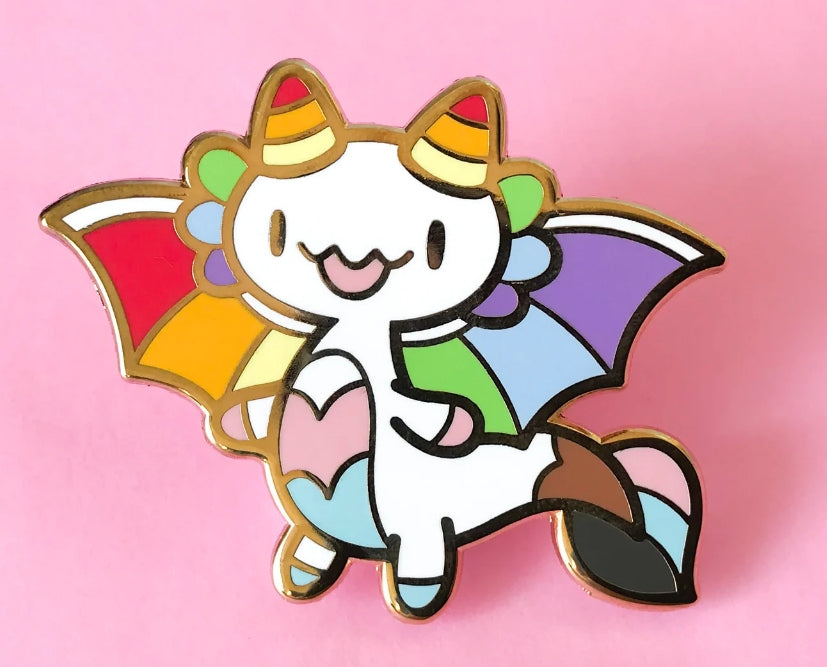 Chaobunny Arts Pride Dragon Enamel Pins