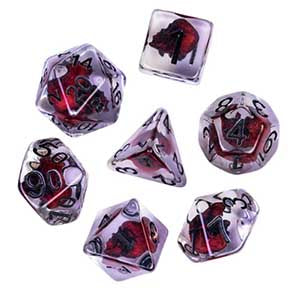 UD Object Inclusion Standard Dice Set | Skull (Demon)