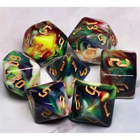 HD Gothic "Erlking" Blend Standard Dice Set