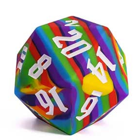 UD TITAN Silicone 55mm D20 | Rainbow Stripes