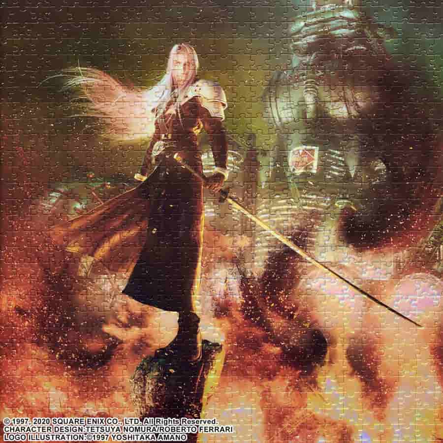 sale - FINAL FANTASY VII REMAKE: JIGSAW PUZZLE: SEPHIROTH KEY ART (1000 PIECE)