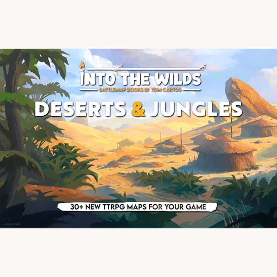 INTO THE WILDS: BATTLEMAP BOOKS: DESERTS AND JUNGLES