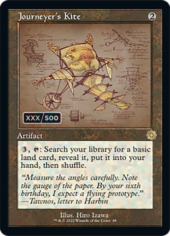 Journeyer's Kite (Retro Schematic) (Serial Numbered) [The Brothers' War Retro Artifacts]