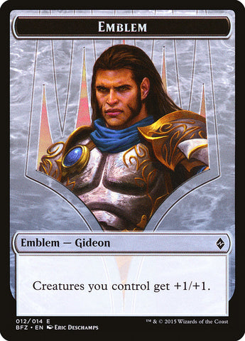 Gideon, Ally of Zendikar Emblem [Battle for Zendikar Tokens]