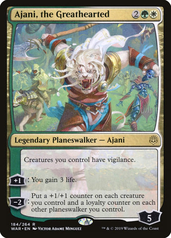 Ajani, the Greathearted (Promo Pack) [War of the Spark Promos]