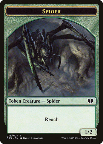 Bear // Spider Double-Sided Token [Commander 2015 Tokens]