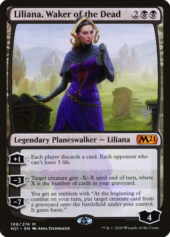 Liliana, Waker of the Dead (Promo Pack) [Core Set 2021 Promos]
