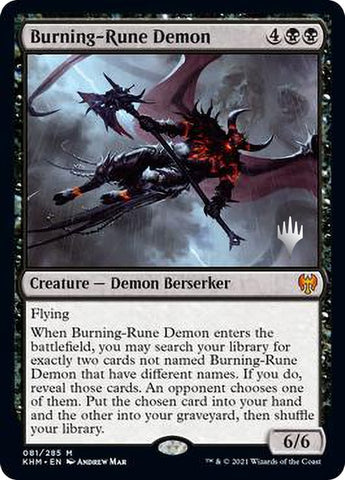 Burning-Rune Demon [Kaldheim Promos]