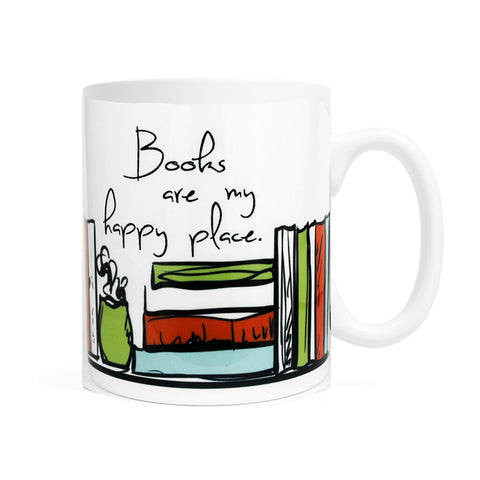 Books Are My Happy Place - Coffee Mug