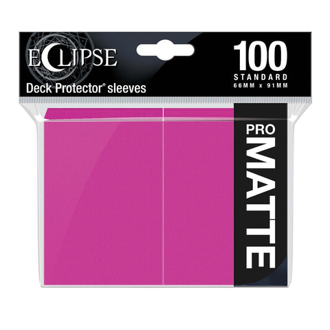 Ultra Pro Sleeves Eclipse Matte Hot Pink 100 Count 2.0