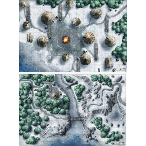 D&D: Icewind Dale: Rime of the Frostmaiden Map Set [GF972805]