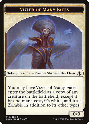 Vizier of Many Faces [Amonkhet Tokens]