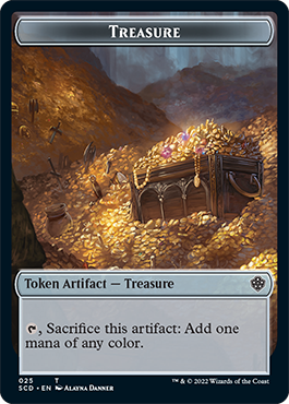 Treasure // Treasure Double-Sided Token [Starter Commander Decks]