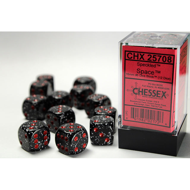 12D6 Speckled Series Dice Set | Space