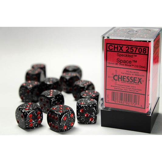 12D6 Speckled Series Dice Set | Space