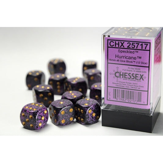 12D6 Speckled Series Dice Set | Hurricane