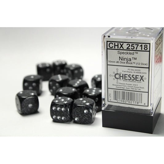 12D6 Speckled Series Dice Set | Ninja