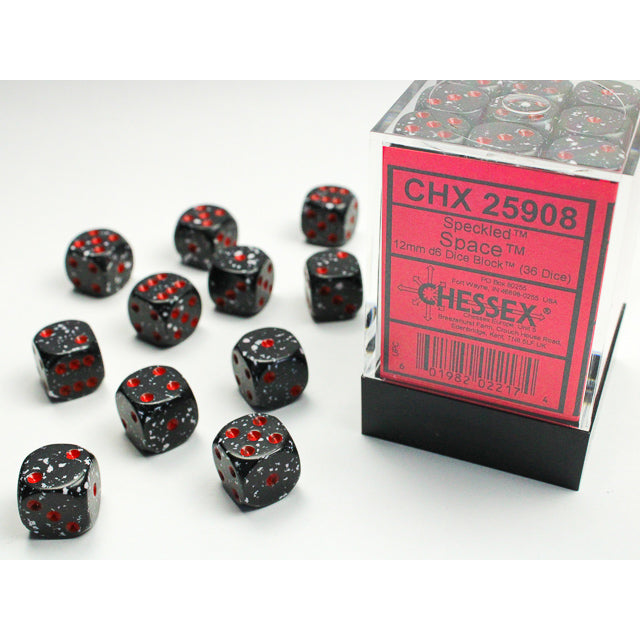 36D6 Speckled Series Dice Set | Space
