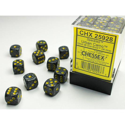 36D6 Speckled Series Dice Set | Urban Camo