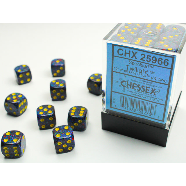 36D6 Speckled Series Dice Set | Twilight