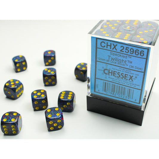 36D6 Speckled Series Dice Set | Twilight