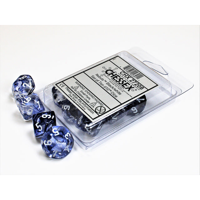10D10 Nebula Series Dice Set | Black