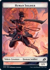 Human Soldier (003) // Zombie Double-sided Token [Commander 2020 Tokens]