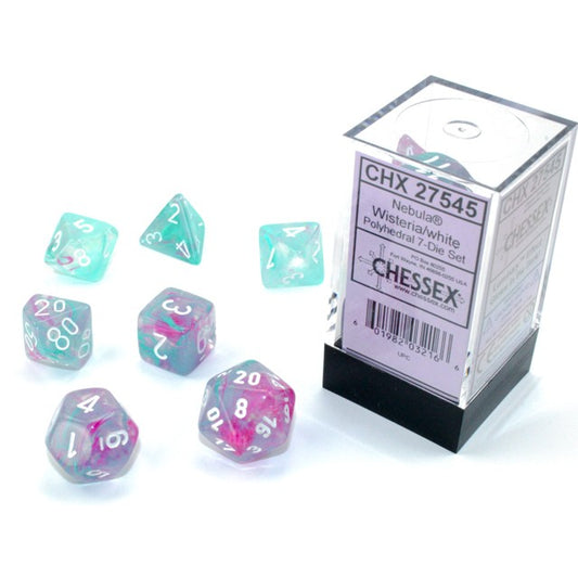7DPoly Nebula Series Dice Set | Luminary Wisteria