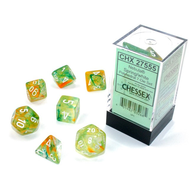 7DPoly Nebula Series Dice Set | Luminary Spring