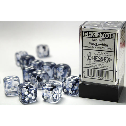 12D6 Nebula Series Dice Set | Black