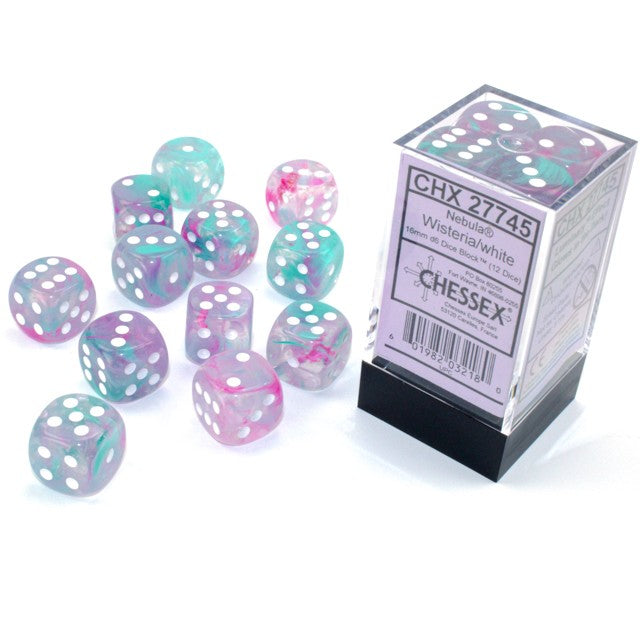 12D6 Nebula Series Dice Set | Luminary Wisteria