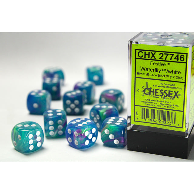 12D6 Festive Series Dice Set | Waterlily
