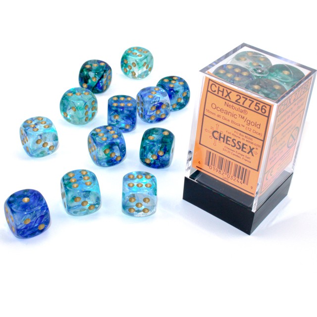 12D6 Nebula Series Dice Set | Luminary Oceanic