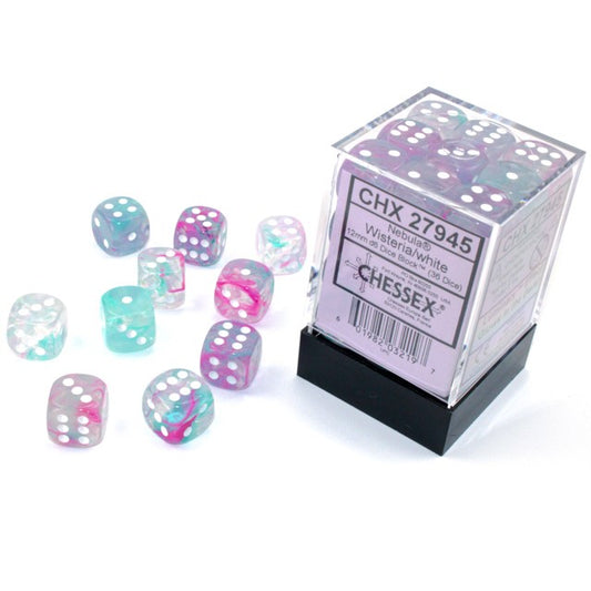 36D6 Nebula Series Dice Set | Luminary Wisteria