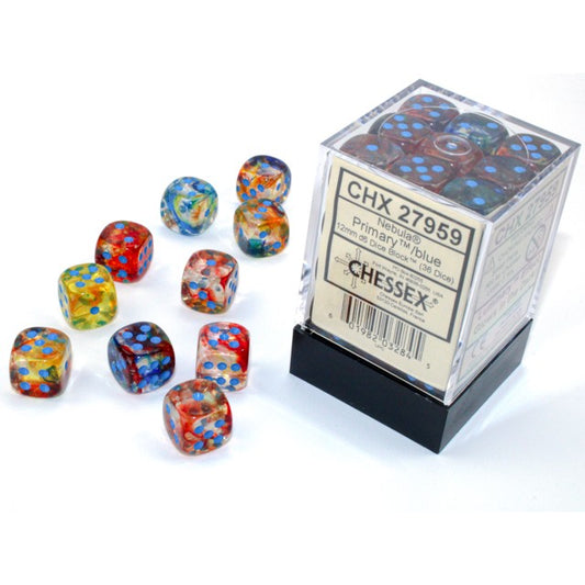 sale - 36D6 Nebula Series Dice Set | Luminary Primary