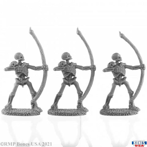Bones USA: Skeletal Archers (3 figs) [Reaper 30024]