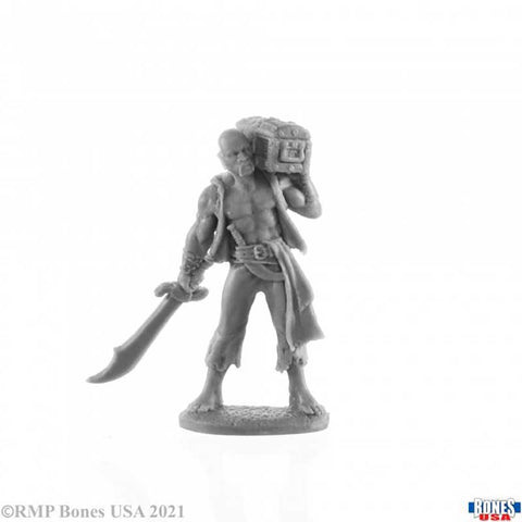 Bones USA: Hajad, Pirate with Treasure Chest [Reaper 30026]