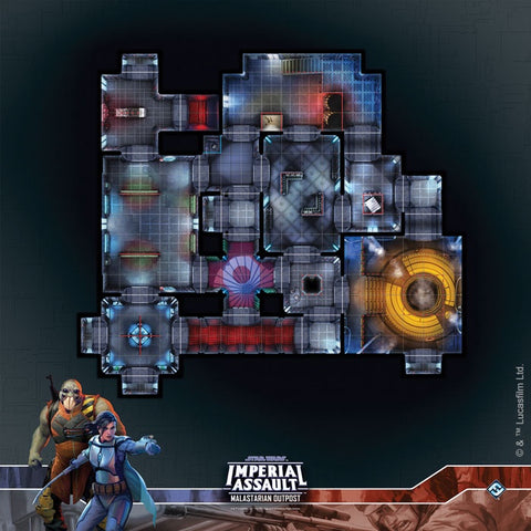 Star Wars - Imperial Assault: Raid Map - Malastarian Outpost