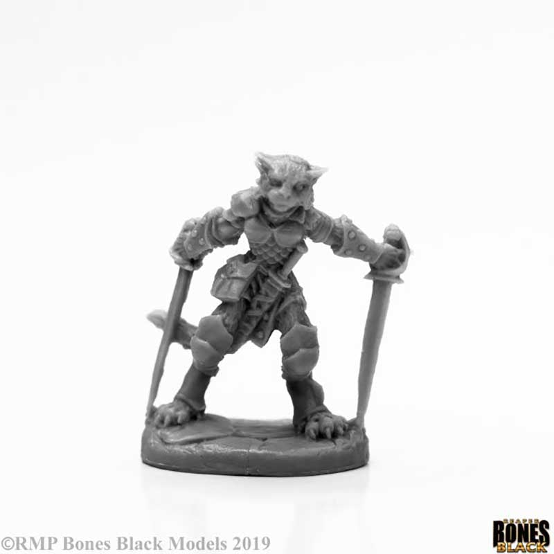 Bones Black: Shadoweyes, Catfolk Rogue female [Reaper 44118]