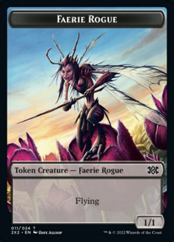 Faerie Rogue // Soldier Double-sided Token [Double Masters 2022 Tokens]