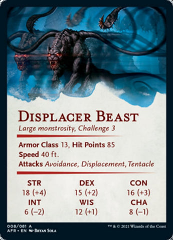 Displacer Beast Art Card [Dungeons & Dragons: Adventures in the Forgotten Realms Art Series]