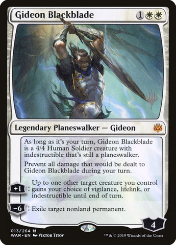 Gideon Blackblade (Promo Pack) [War of the Spark Promos]