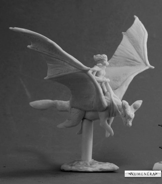 Numenera: Raster (Female Rider on flying creature) [Reaper 62109]