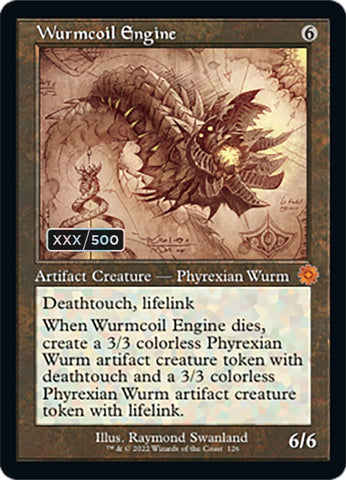 Wurmcoil Engine (Retro Schematic) (Serial Numbered) [The Brothers' War Retro Artifacts]