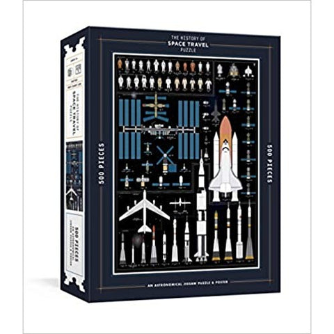 The History of Space Travel Puzzle: Astronomical 500-Piece Jigsaw Puzzle