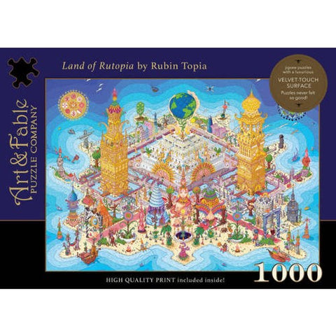 Land of Rutopia: 1000 Piece Jigsaw Puzzle [With Print]